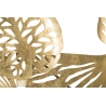 Pannello Decorativo In Ferro Iris Verticale 115x5x64 Cm Oro