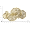 Pannello Decorativo In Ferro Iris Verticale 115x5x64 Cm Oro
