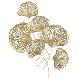 Pannello Decorativo In Ferro Iris Verticale 78x5,5x101 Cm Oro