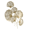 Pannello Decorativo In Ferro Iris Verticale 78x5,5x101 Cm Oro