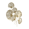 Pannello Decorativo In Ferro Iris Verticale 78x5,5x101 Cm Oro