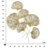 Pannello Decorativo In Ferro Iris Verticale 78x5,5x101 Cm Oro