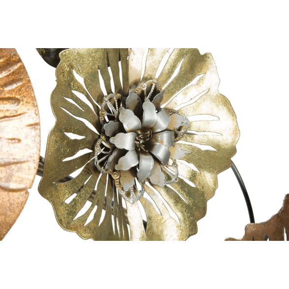 Pannello Decorativo In Ferro Leaf Multicolore 117x7x74
