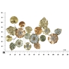 Pannello Decorativo In Ferro Leaf Multicolore 117x7x74