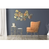 Pannello Decorativo In Ferro Leaf Multicolore 117x7x74