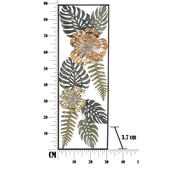 Pannello Decorativo In Ferro TOO Multicolore 30,5x3,75x88,5 Cm Ver.A