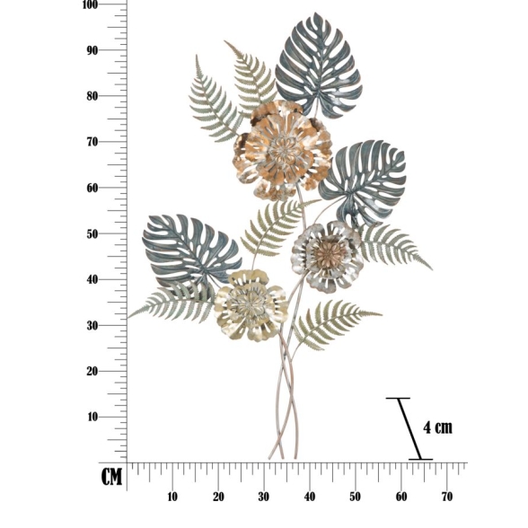 Pannello Decorativo In Ferro TOO Multicolore 66x4x98 Cm
