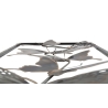 Pannello Decorativo Murale In Ferro Farfalle 31x2,5x90 Cm Nero/Argento