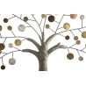 Pannello Decorativo Rotondo Albero Della Vita 61x1,8 Oro E Legno
