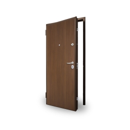 Porta Blindata Con Controtelaio Classe 3 Noce Medio 80X210 Dx