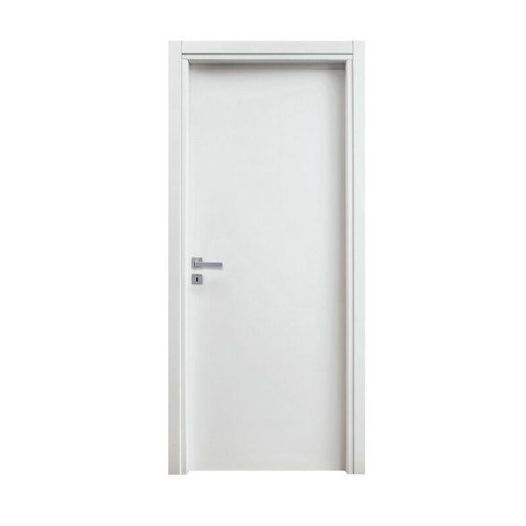 Porta reversibile a battente con telaio bianco laccato 60x210 cm