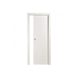 Porta scorrevole con telaio frassino bianco 60x210 cm