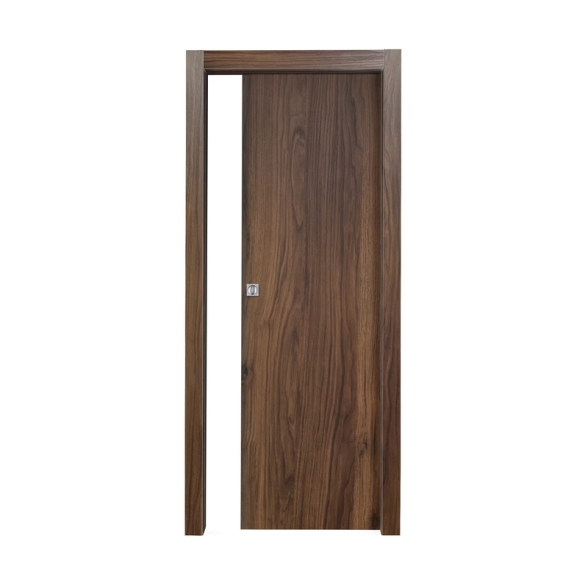 Porta scorrevole con telaio noce quercia 70x210 cm