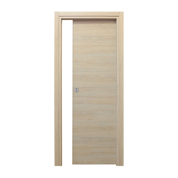 Porta scorrevole con telaio rovere sbiancato 90x210 cm
