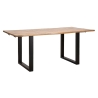 Tavolo Da Pranzo Allungabile 180-280x90x77 In Legno Gambe In Ferro Edge