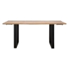 Tavolo Da Pranzo Allungabile 180-280x90x77 In Legno Gambe In Ferro Edge