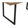 Tavolo Da Pranzo In Legno Gambe In Ferro Nere 175x90x77 Mumbai