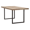 Tavolo Da Pranzo In Legno Gambe In Ferro Nere 175x90x77 Mumbai