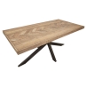 Tavolo Da Pranzo Industrial In Legno Gambe Nere Incrociate 180x90x77