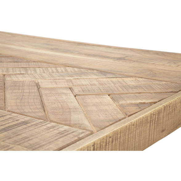 Tavolo Da Pranzo Industrial In Legno Gambe Nere Incrociate 180x90x77