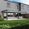 Pergola bioclimatica Ombréa addossata 4x8M in alluminio