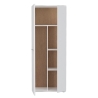Armadio Multiuso Portascope 2 Ante 5 Vani 70x35x180h Nube Bianco