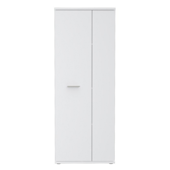Armadio Multiuso Portascope 2 Ante 5 Vani 70x35x180h Nube Bianco