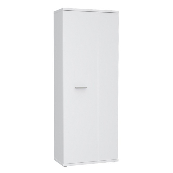 Armadio Multiuso Portascope 2 Ante 5 Vani 70x35x180h Nube Bianco