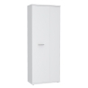 Armadio Multiuso Portascope 2 Ante 5 Vani 70x35x180h Nube Bianco