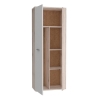 Armadio Multiuso Portascope 2 Ante 5 Vani 70x35x180h Nube Rovere Cenere E Bianco