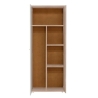Armadio Multiuso Portascope 2 Ante 5 Vani 70x35x180h Nube Rovere E Bianco