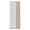 Armadio Multiuso Portascope 2 Ante 5 Vani 70x35x180h Nube Rovere E Bianco
