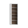 Armadio Scarpiera Multiuso 2 Ante 6 Ripiani 70x35x180h Nube Bianco