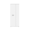 Armadio Scarpiera Multiuso 2 Ante 6 Ripiani 70x35x180h Nube Bianco