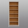 Armadio Scarpiera Multiuso 2 Ante 6 Ripiani 70x35x180h Nube Bianco e Rovere Cenere