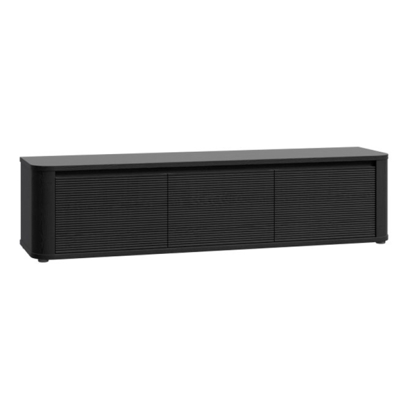Mobile TV Da Terra 3 Ante 170x40x40 Design Moderno Lehman Rovere Nero