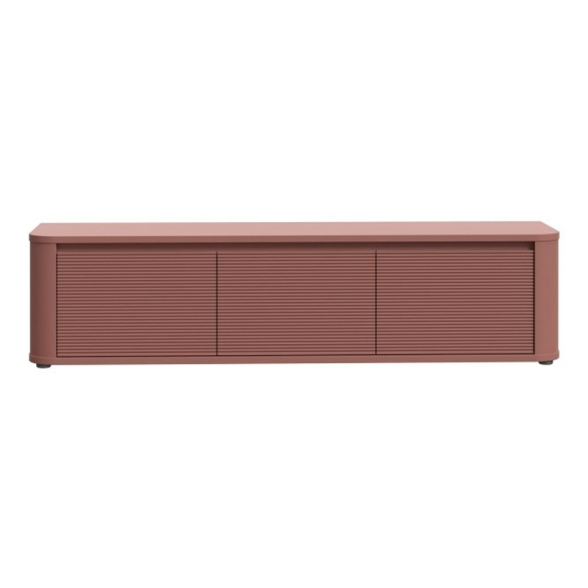 Mobile TV Da Terra 3 Ante 170x40x40 Design Moderno Lehman Terracotta