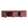 Mobile TV Da Terra 3 Ante 170x40x40 Design Moderno Lehman Terracotta