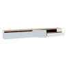 Mobile TV Sospeso 270x40x32h Con Vano Decoder Lewis Rovere E Grigio Chiaro