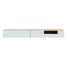 Mobile TV Sospeso 270x40x32h Con Vano Decoder Lewis Rovere E Grigio Chiaro