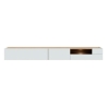 Mobile TV Sospeso 270x40x32h Con Vano Decoder Lewis Rovere E Grigio Chiaro