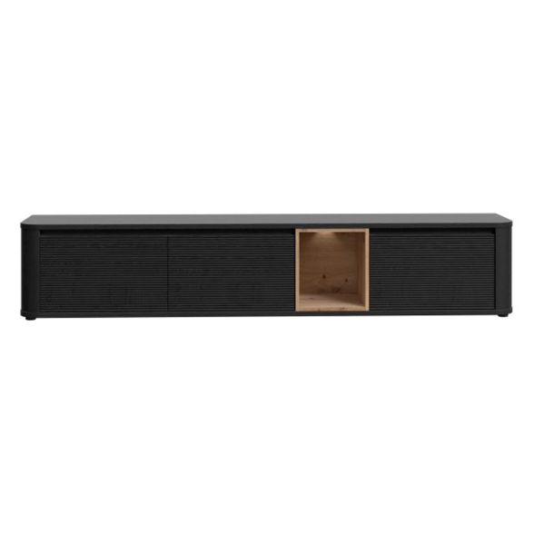 Mobile TV Sospeso 3 Ante 215x40x40 Con Vano A Giorno Lehman Rovere Scuro