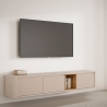 Mobile TV Sospeso 3 Ante 215x40x40 Con Vano A Giorno Lehman Sabbia