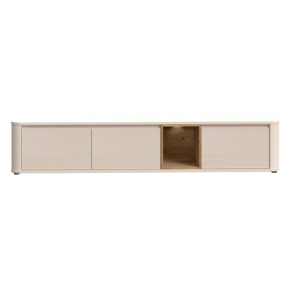 Mobile TV Sospeso 3 Ante 215x40x40 Con Vano A Giorno Lehman Sabbia