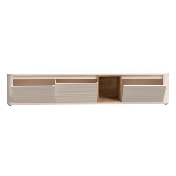 Mobile TV Sospeso 3 Ante 215x40x40 Con Vano A Giorno Lehman Sabbia