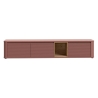 Mobile TV Sospeso 3 Ante 215x40x40 Con Vano A Giorno Lehman Terracotta