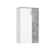 Scarpiera 6 Ripiani 2 Ante 70x34x120h 18 Paia Nube Bianco E Grigio Cemento
