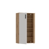 Scarpiera 6 Ripiani 2 Ante 70x34x120h 18 Paia Nube Bianco E Rovere Artisan