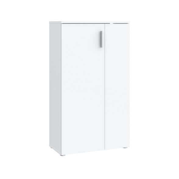Scarpiera 6 Ripiani 2 Ante 70x34x120h 18 Paia Nube Bianco Opaco