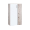 Scarpiera 6 Ripiani 2 Ante 70x34x120h 18 Paia Nube Bianco Rovere Cenere